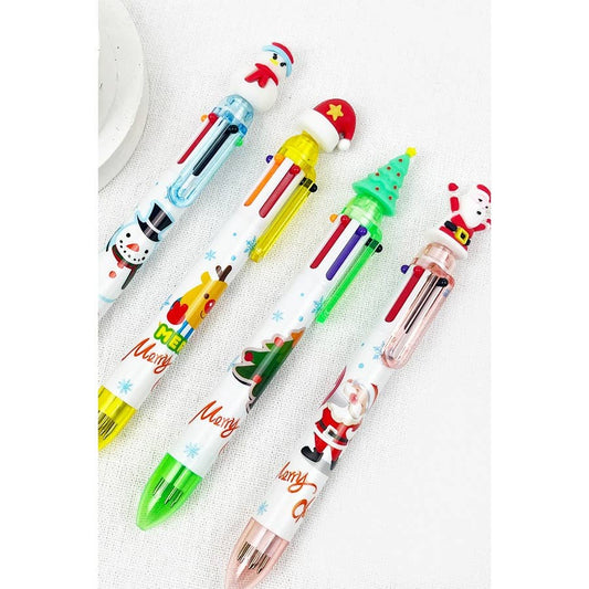 Multi Color Christmas Theme Ballpoint Pen