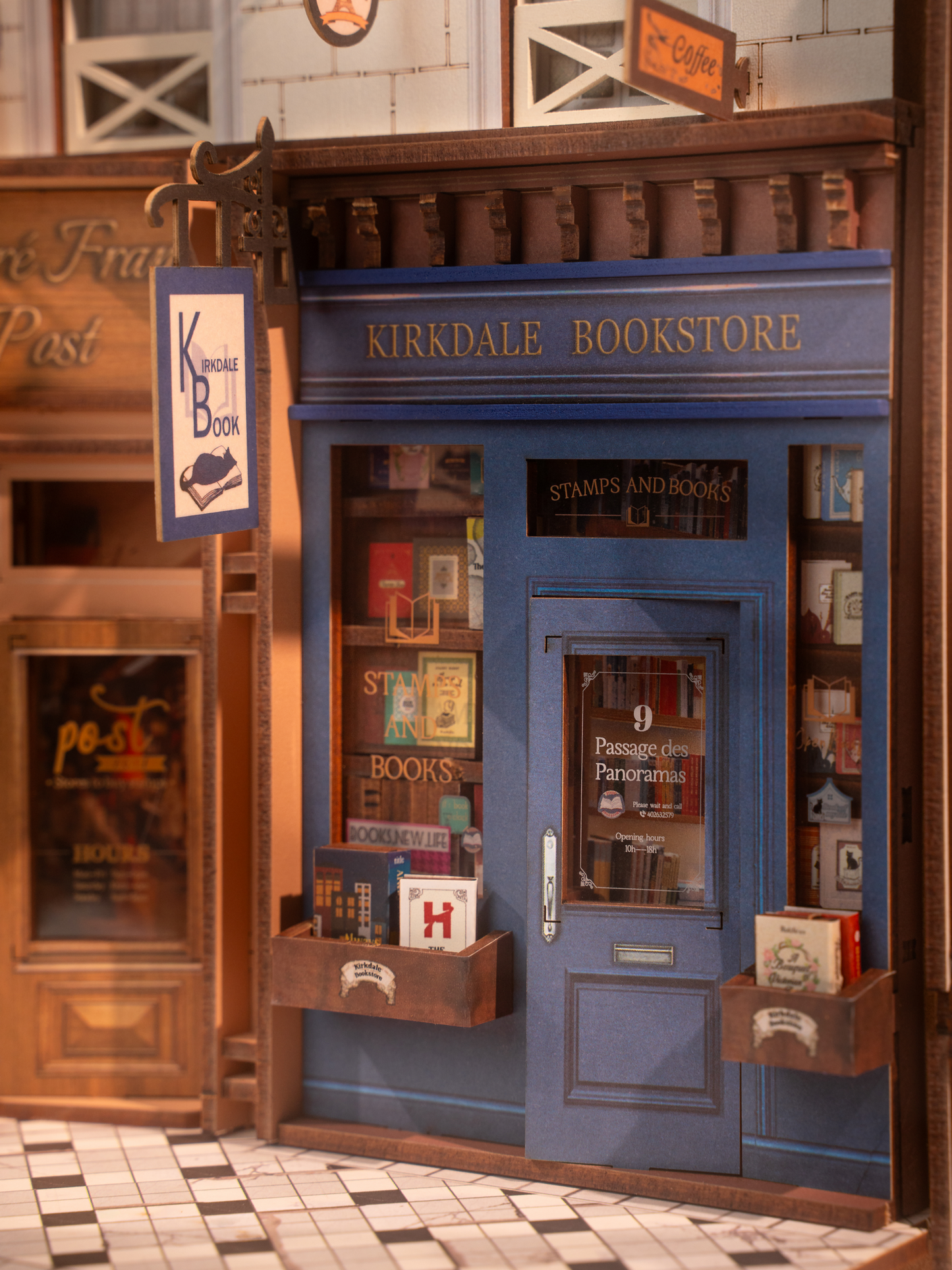 Paris Arcade Date with Dust Cover DIY Book Nook Kit