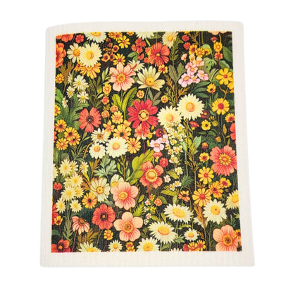 Summer Wildflower Pasture Swedish Dishcloths - Home Decor