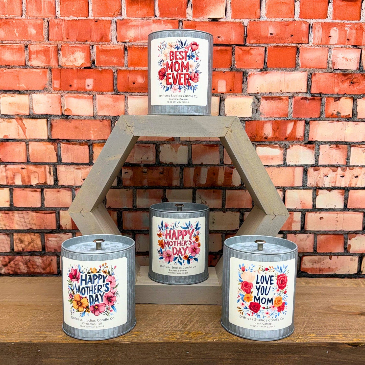 Happy Mother's Day Farmhouse Candles - Mothers Day Gifts
