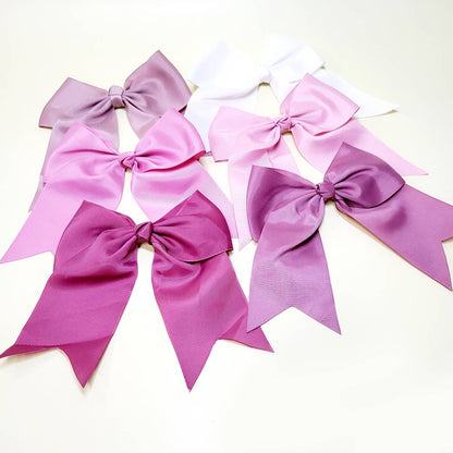 Mauve Tone Cheer Shape Hair Bow