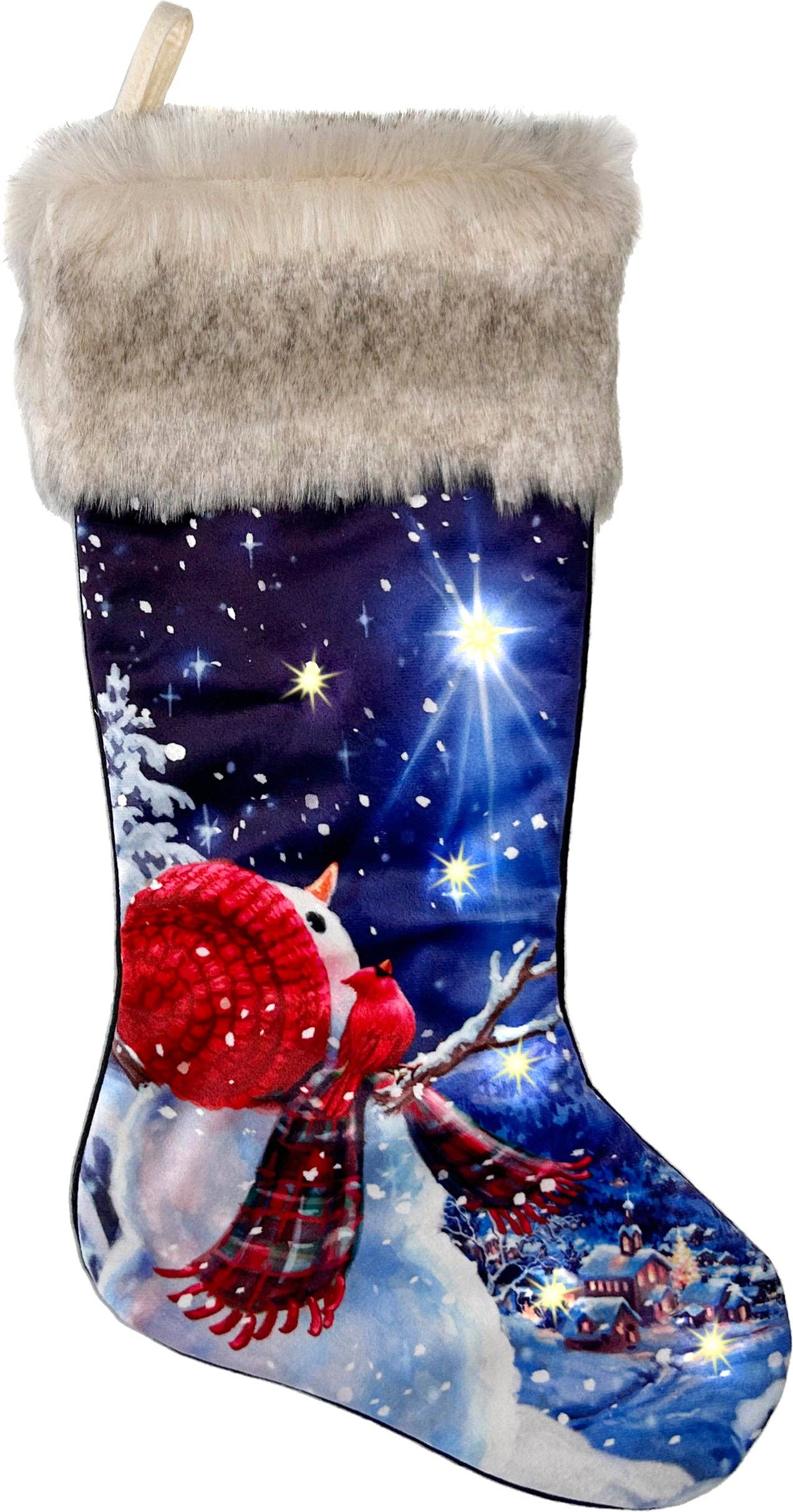 Snowman LED Stocking