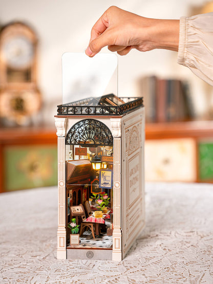 Paris Arcade Date with Dust Cover DIY Book Nook Kit