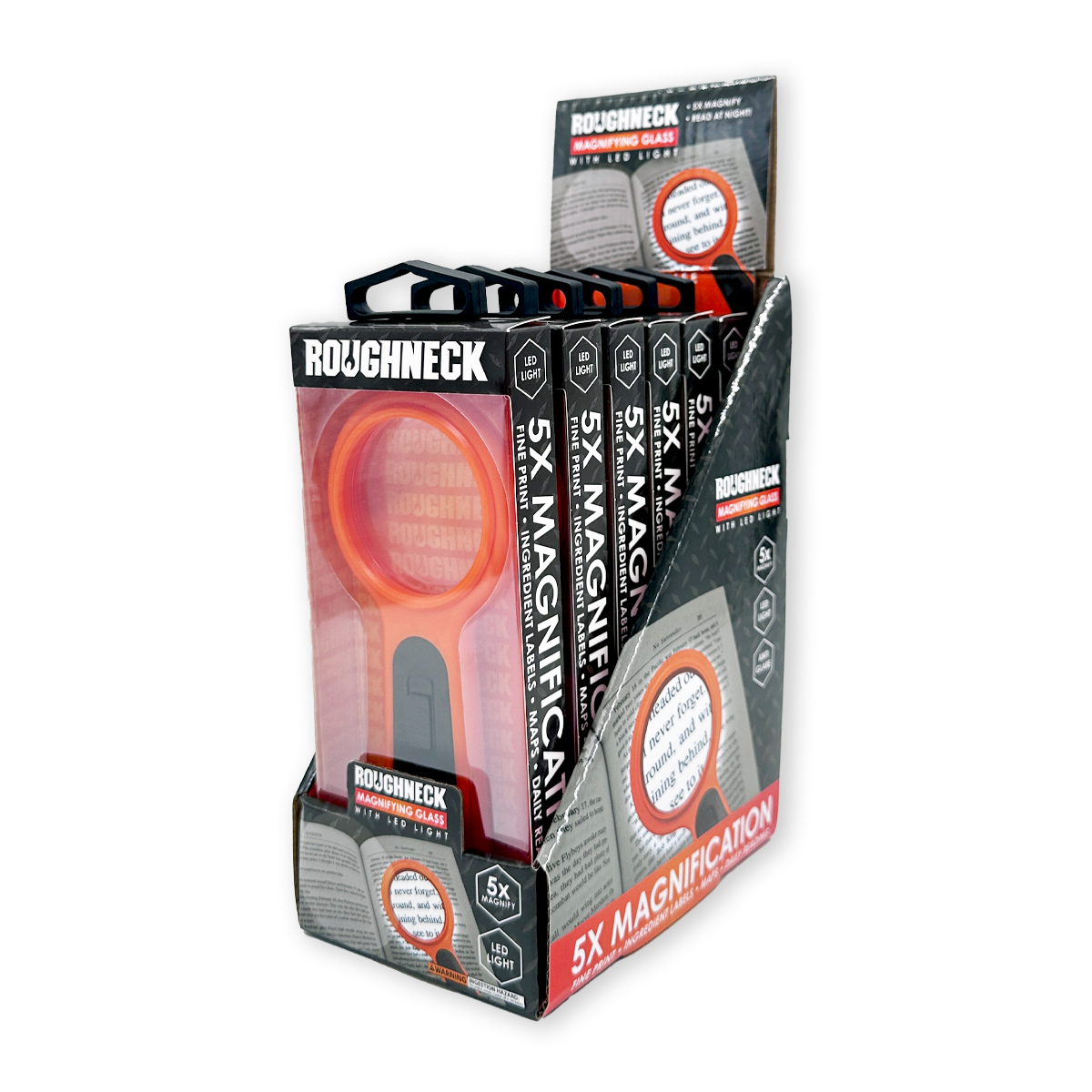 Roughneck Magnifying Glass with LED Light