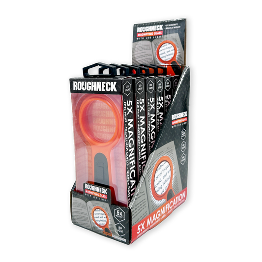 Roughneck Magnifying Glass with LED Light