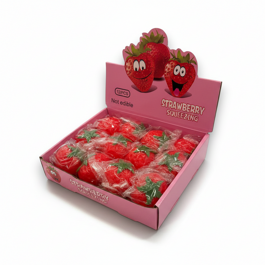 Regular Sized Strawberry Squishy 12ct