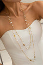 Long Layered Pendant Necklace