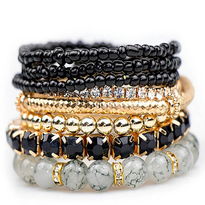 BOHEMIAN CREATIVE GLASS BEAD BRACELET