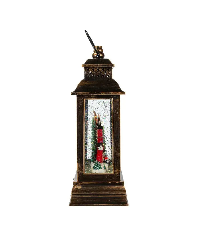 Battery-Operated Lighted Santa Water Lantern With Projector