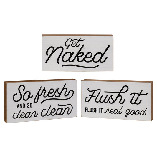 Get Naked Wood Block