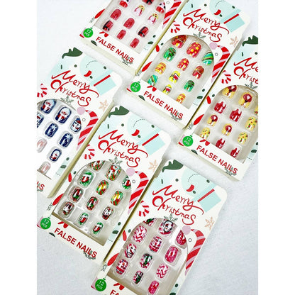 Christmas Theme Fancy Press On Nails
