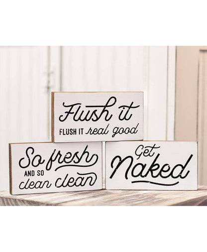 Get Naked Wood Block