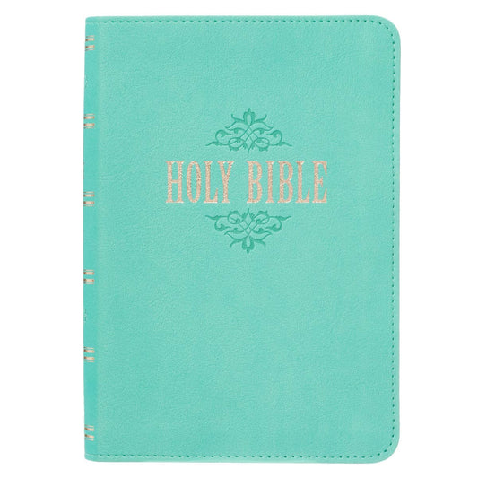 KJV Bible Compact LP Faux Leather, Robin’s-egg Blue