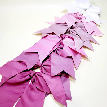 Mauve Tone Cheer Shape Hair Bow