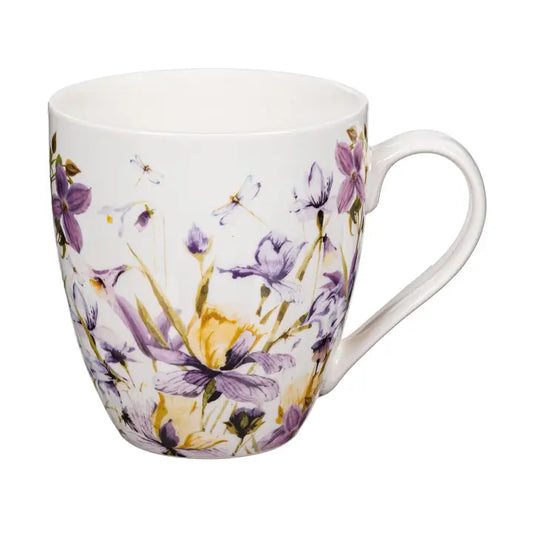 Golden Lilac Ceramic Cup O' Java, 17oz, Gift Box