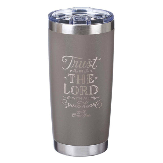 SS Travel Gray Trust In The Lord Prov. 3:5 Mug