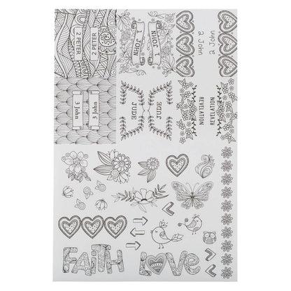 Bible Indexing Tabs Colorable Style 2