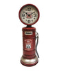 Gas Pump Route 66 Piggy Bank Table Clock Red