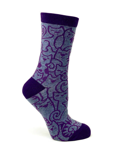 Fabdaz - Cats Cats Cats Ladies' Crew Socks