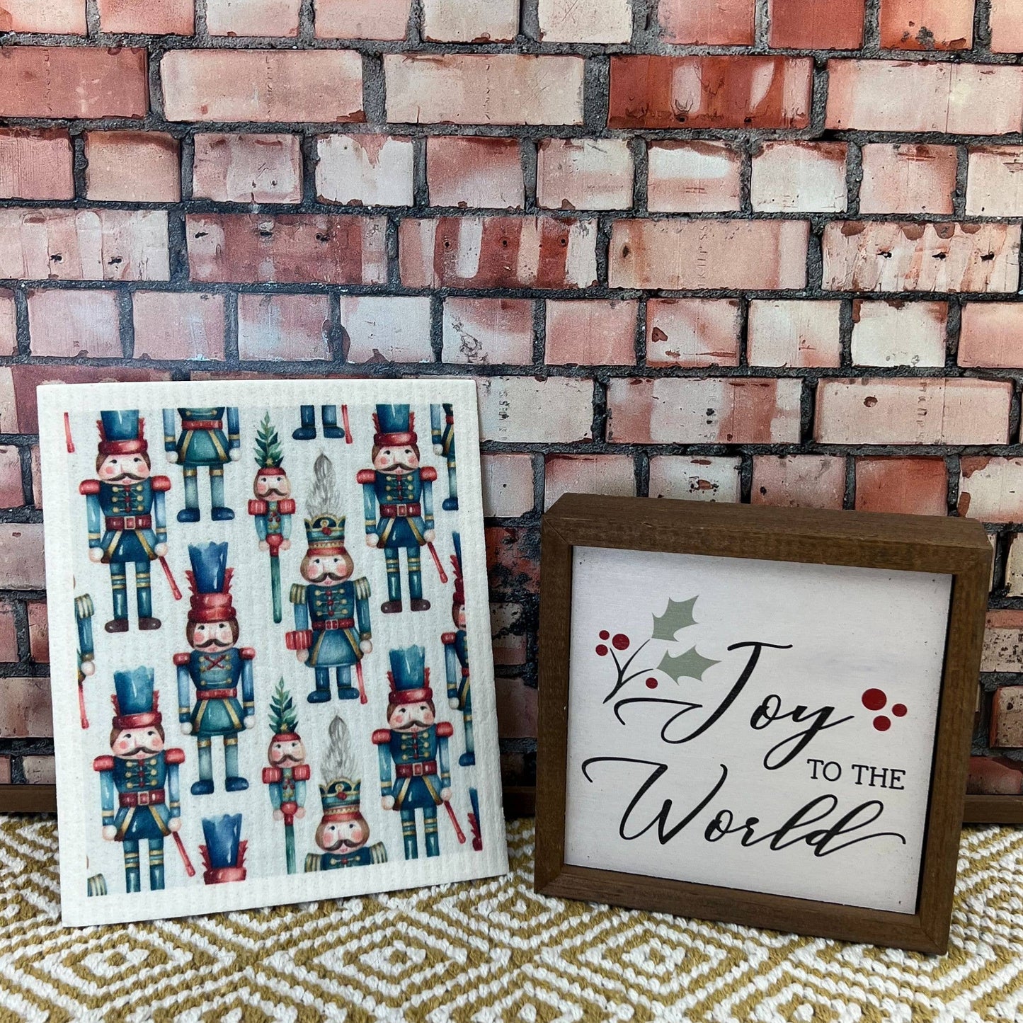 Christmas Nutcracker Swedish Dishcloths - Holiday Decor