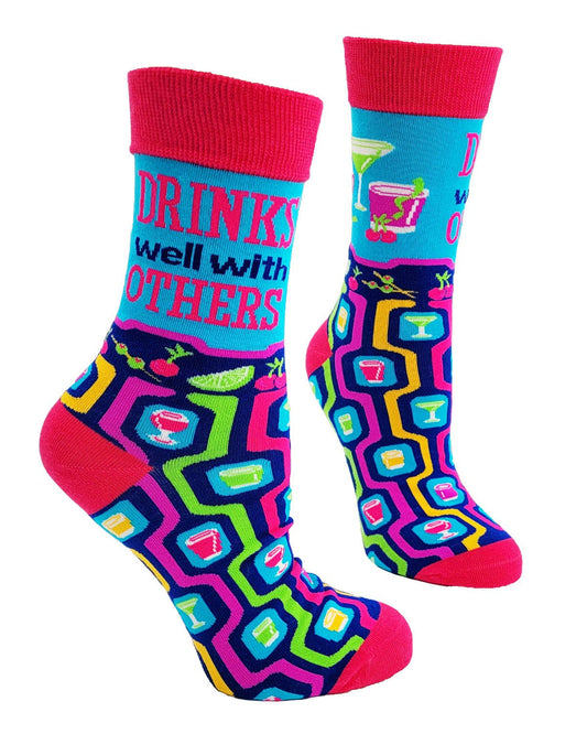 Drinks Well with Others Women's Crew Socks