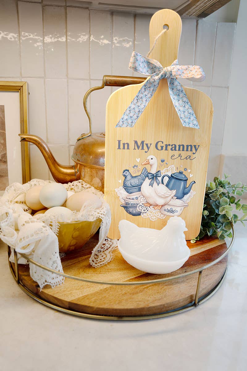 Cornflower Keepsake Wood Cutting Board