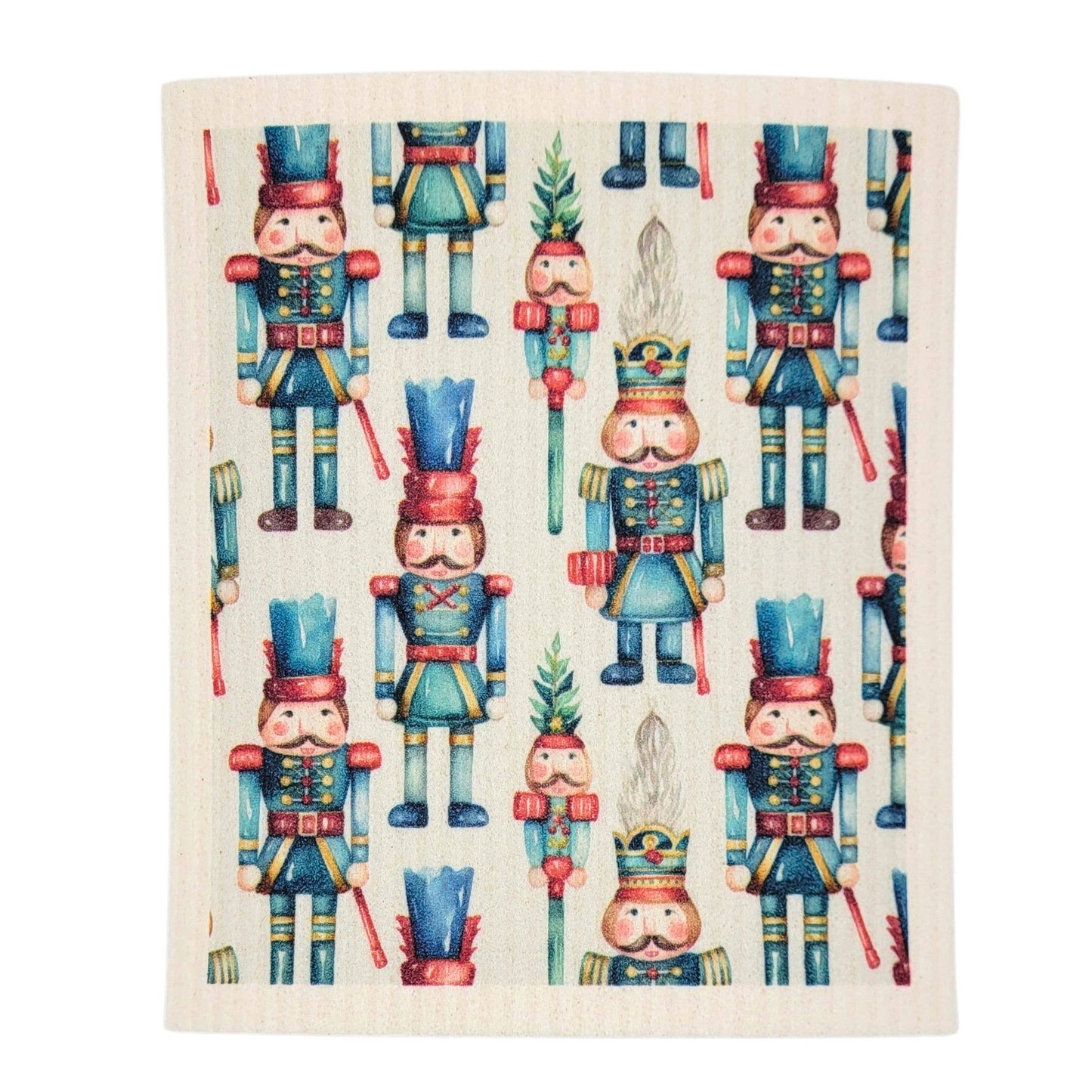 Christmas Nutcracker Swedish Dishcloths - Holiday Decor