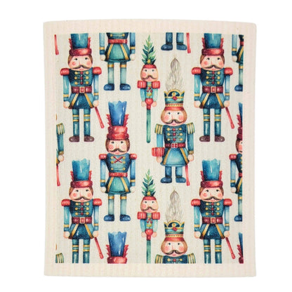 Christmas Nutcracker Swedish Dishcloths - Holiday Decor