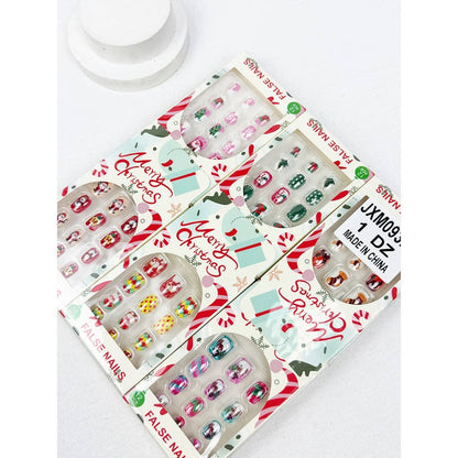 Christmas Theme Fancy Press On Nails