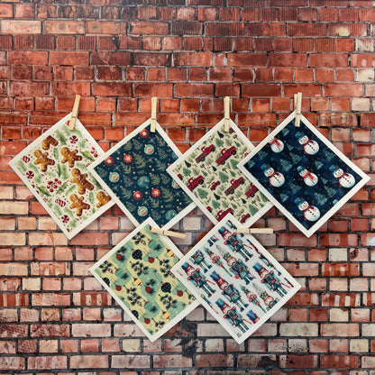Christmas Nutcracker Swedish Dishcloths - Holiday Decor