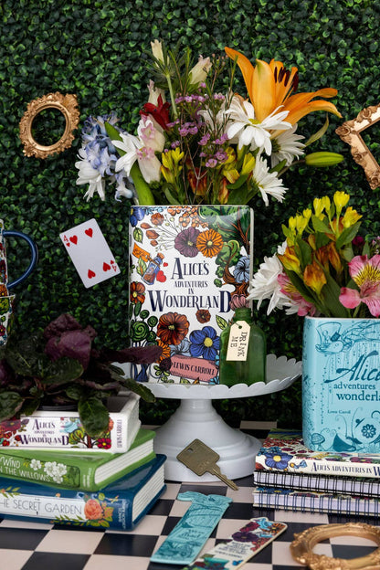 Large Book Vase, Alice in Wonderland - Floral Nonsense