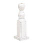 Tall White Spindle Flower Holder