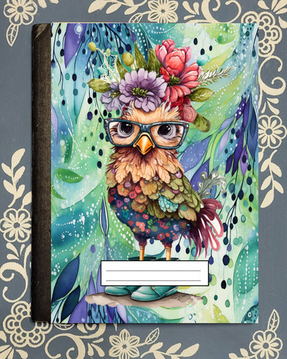 Chicken, Fancy Chicken 1, Covered Notebook