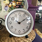 White Classic Table Clock